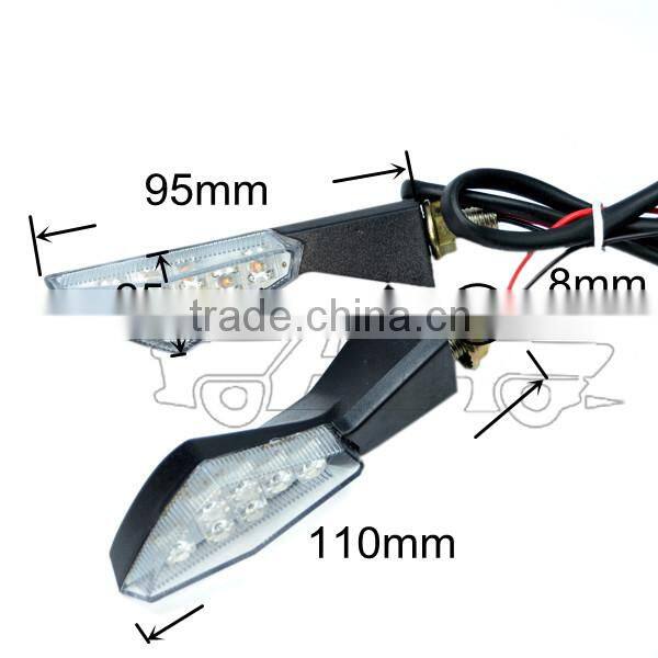 BJ-SL-029 Universal black warning lights for motorcycle