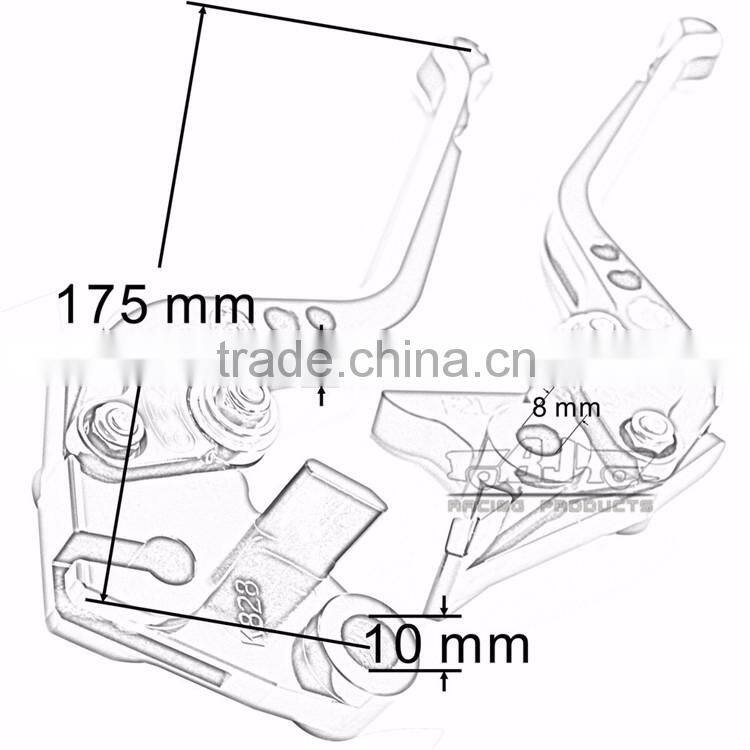 BJ-LS-011 Golden motorcycle Long Clutch Brake Lever Set CNC Aluminum for Yamaha MT-01