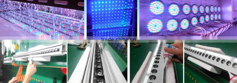 DMX512 outdoor light 18Px3w RGB 3IN1 led wall washer stage light