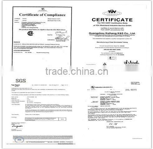 China wholesales UL approved low smoking single wall 2:1 heat shrink sleeve