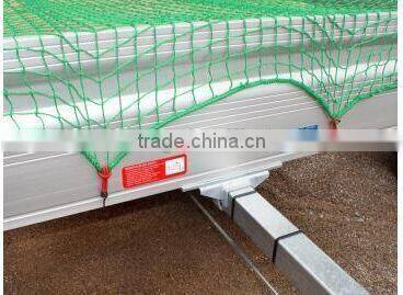 CE certified PET/PP knotless cargo net safety net for tractor trailer