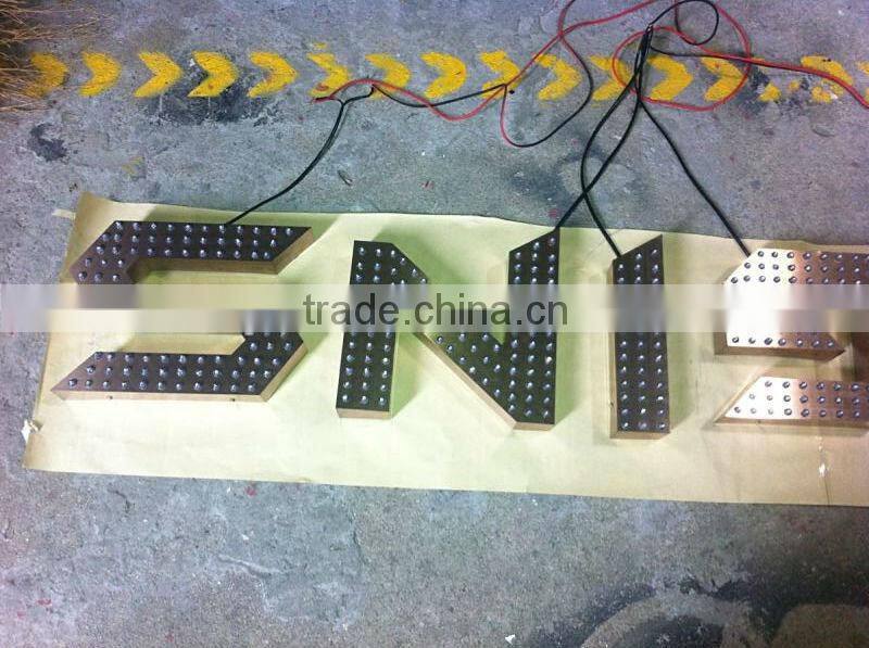 Punching holesrgb led moving sign