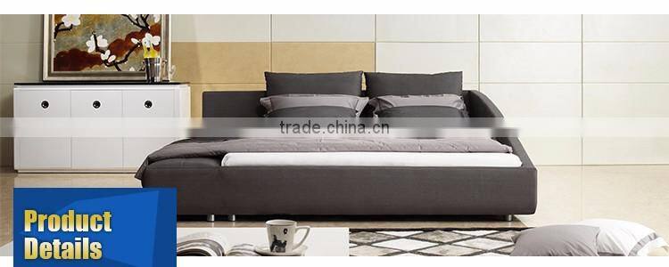 Unique Design Wood Double Bed Designs with Box