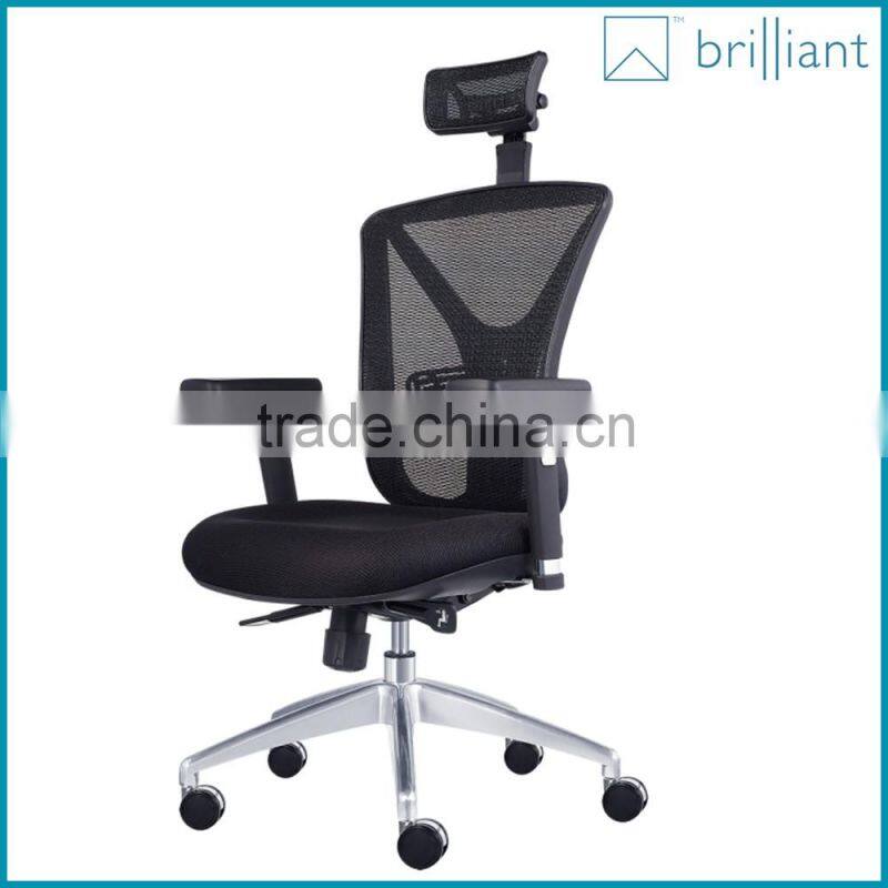 892A High Back Ergonomic Executive Chair with Headrest in Mesh