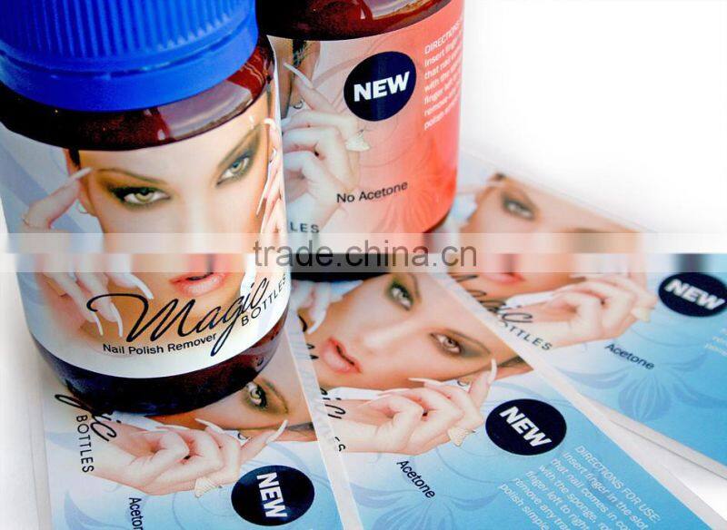 Customized gold foil label adhesive foil stickers Foil Embossed Sticker - Labels