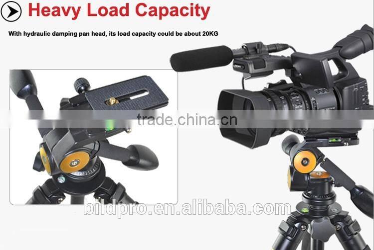 BILDPRO 1.8m Hydraulic Tripod Professional Camera Stand 32mm Aluminum Leg