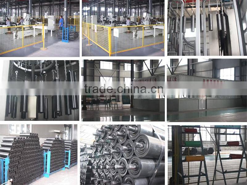 Alibaba China Supplier Troughing Steel Pipe Conveyor Rollers For Port Facilities