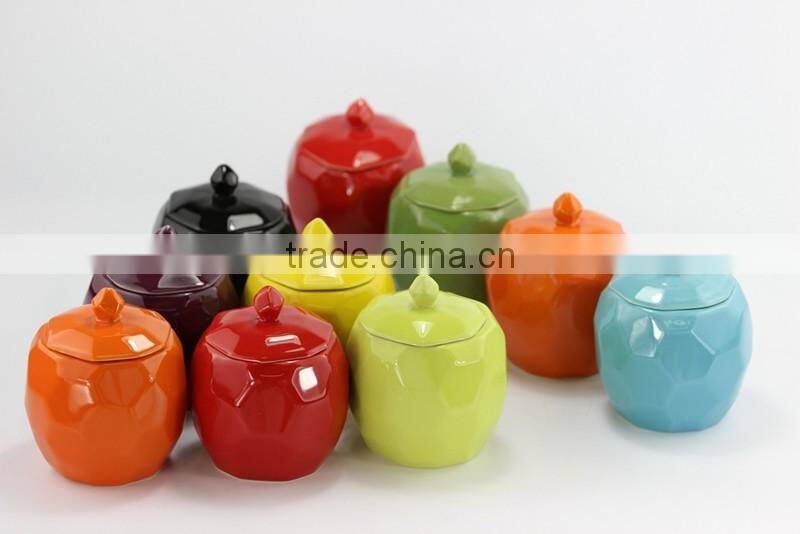 Home Decor Various Scents Ceramic Jar Candle With Lid