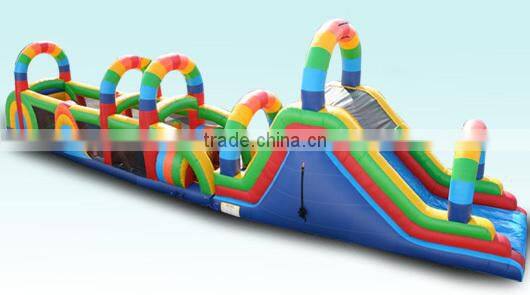 68ft long inflatable obstacle course, outdoor obstacle course equipment