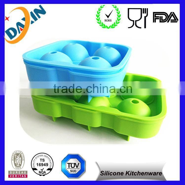 2016 OEM silicone ice ball tray 6, custom silicone ice cube trays