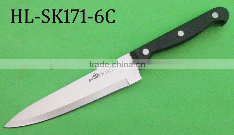 Black POM handle kitchen chef knife with new style