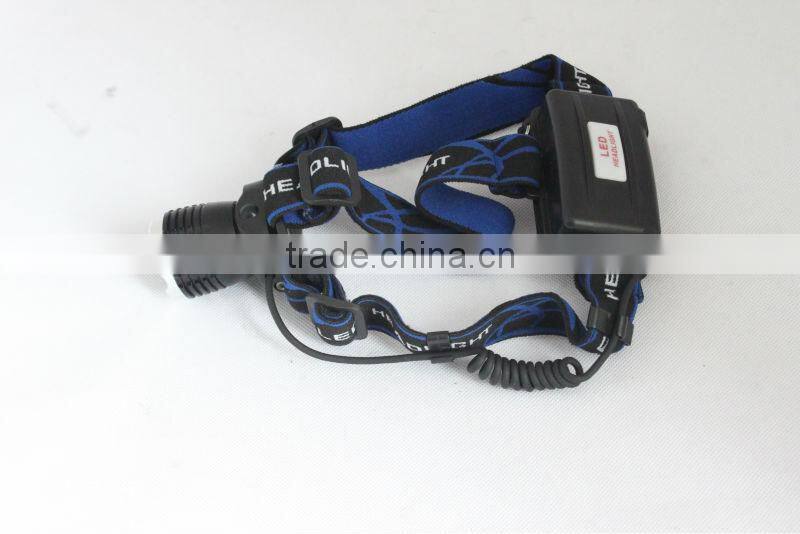 high power rechargeable zoom led headlamp headlight