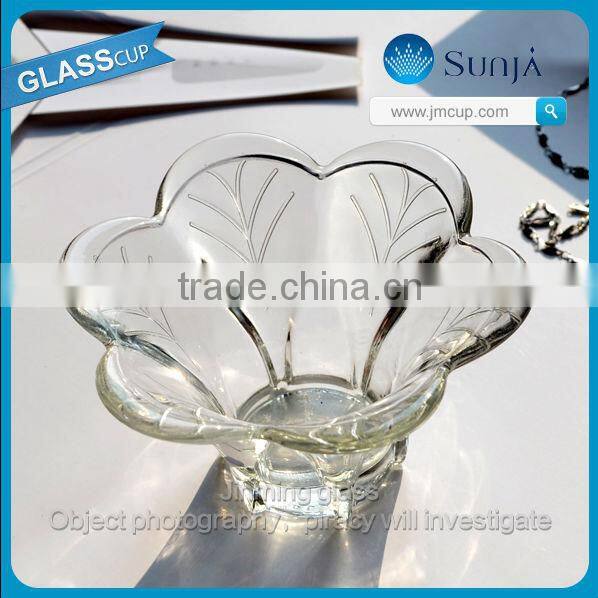Wholesale crystal candle holders glass lotus candle holder