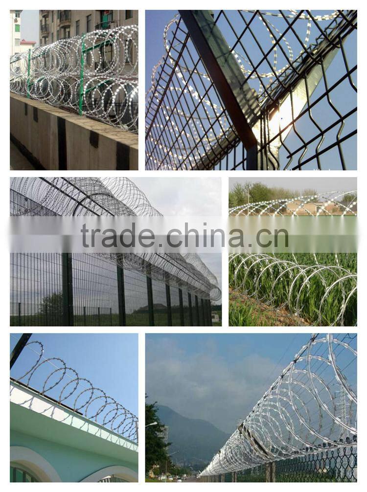 Manufacturer direct sale best quality stainless razor wire mesh