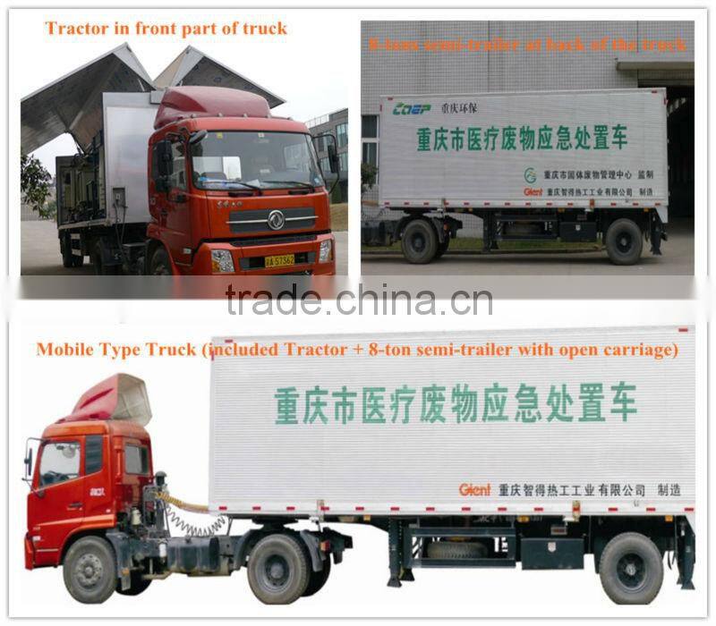 Bio-medical waste sterilizer & shredder truck