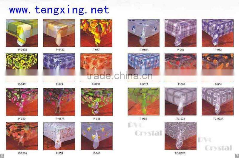 colorful pvc printed tablecloth