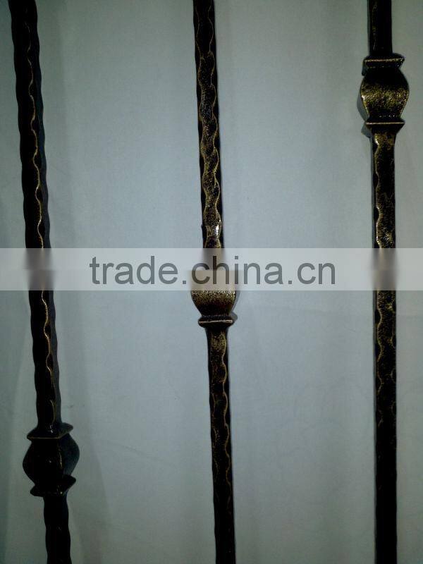 2014 Top-selling interior wrought iron stair handrail