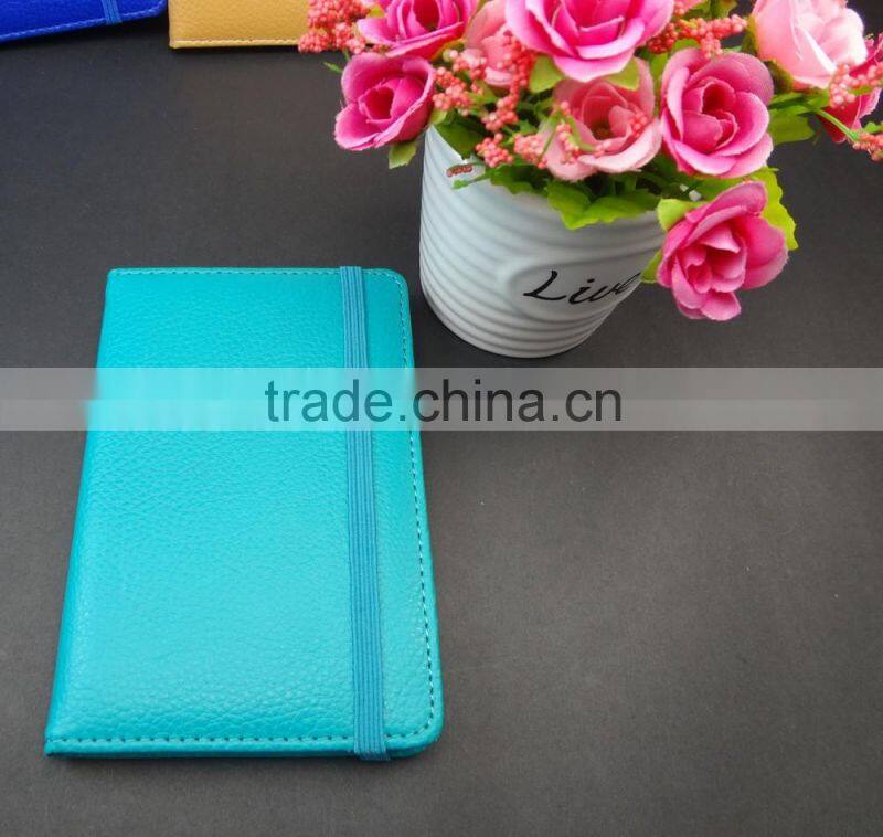 various color pu cover a6 diary