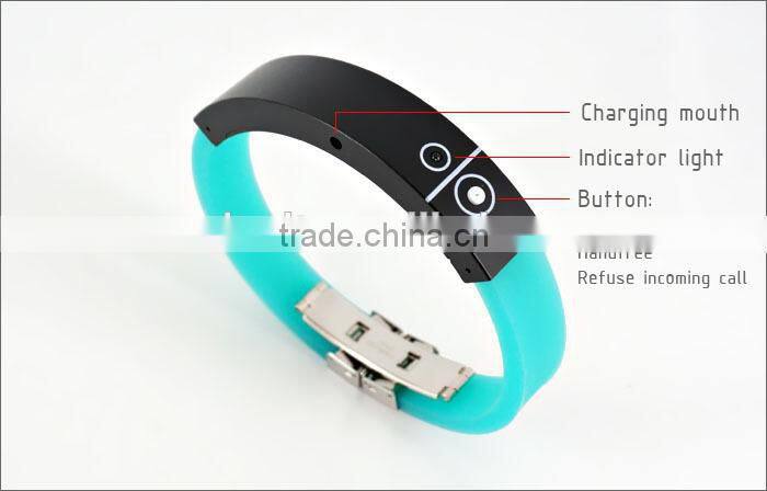 Smart Fitness Silicone Bluetooth Bracelet Vibrating with long standby WT-16