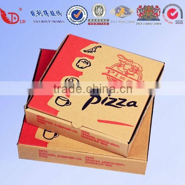 custom logo printed kraft paper box,pizza box food packaging