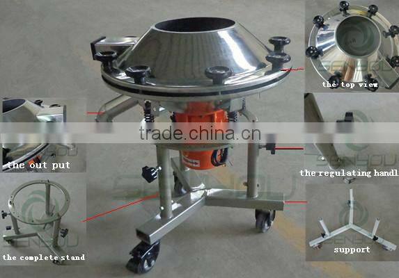 Standard sus304 stainless steel vibrating screen machine