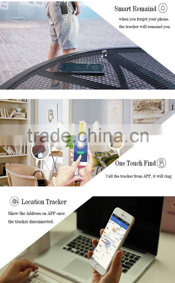 2015 Bidirectional Mobile Phone Bluetooth Alarm Keychain Wallet Anti-lost Alarm