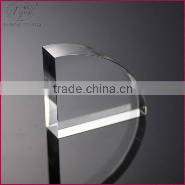 k9 fan shaped laser engraving blank crystals