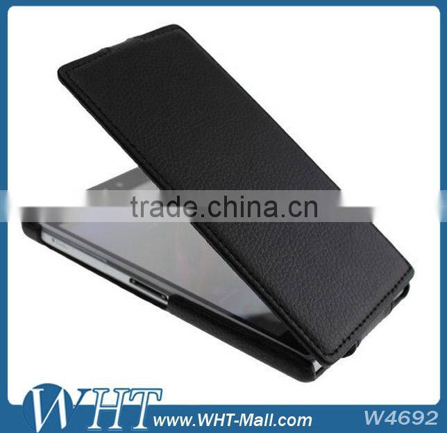 For Sony Xperia Z1 L39h Litchi Leather Flip Mobile Phone Case, New Products Leather Case for Xperia Z1 L39h
