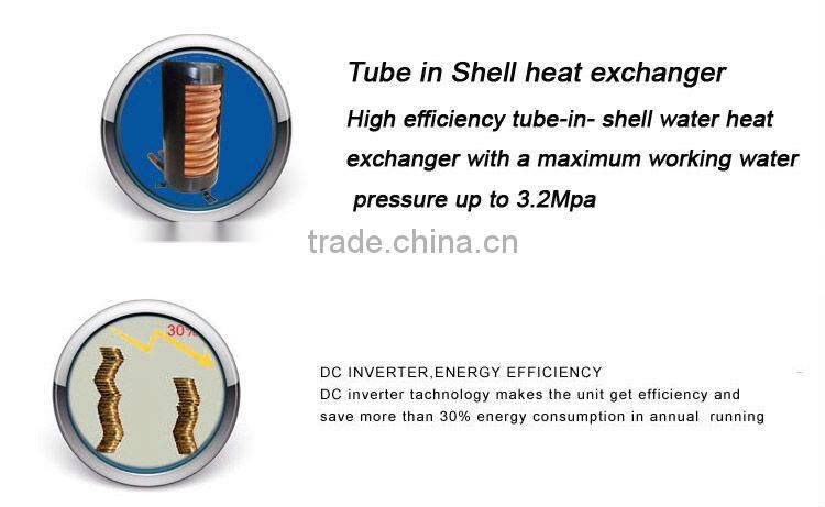 Compact heat pump water heater with inverter