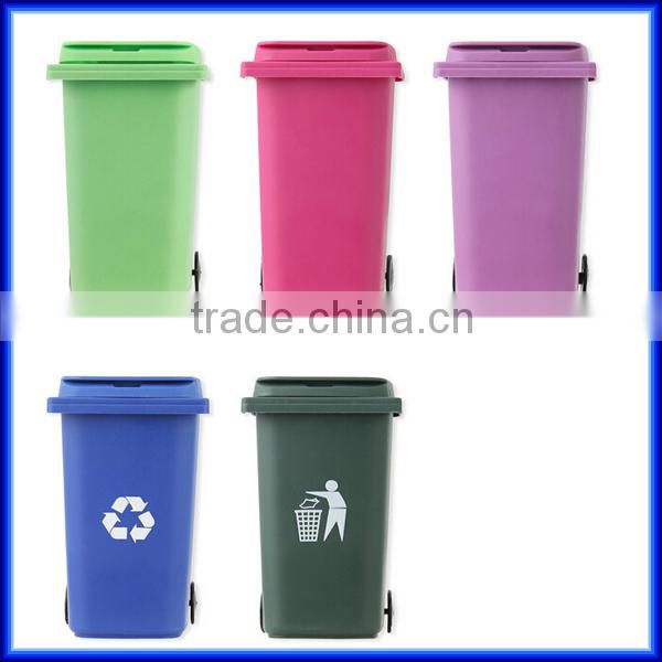 New stationey fashion mini school trash pen holder/plastic office customized trash pen holder/fancy design garbage pen holder