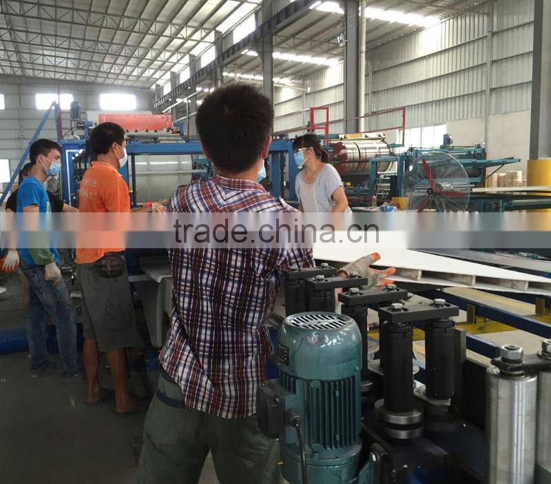 MGO composite board metal faced sandwich panel with fireproof