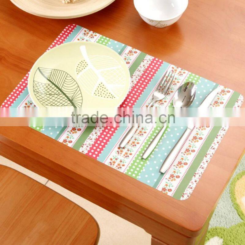 water-proof colorful printing pp placemat