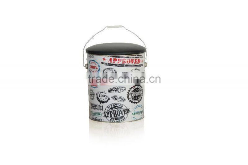 Best selling Factory Round decorative metal bucket stool