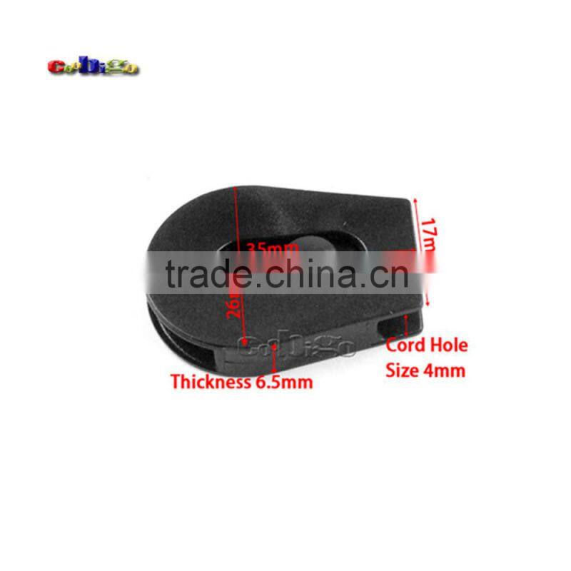 Cord Lock Ends Stopper Drawstring Sliding Plastic Wheel Pull-Strings Works Well For Shoe Cloth Bag #FLS094