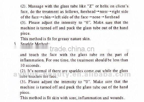 beauty equipment high frequency AYJ-H074 CE