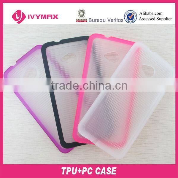 New design TPU + PC cell phone case For HTC One M7
