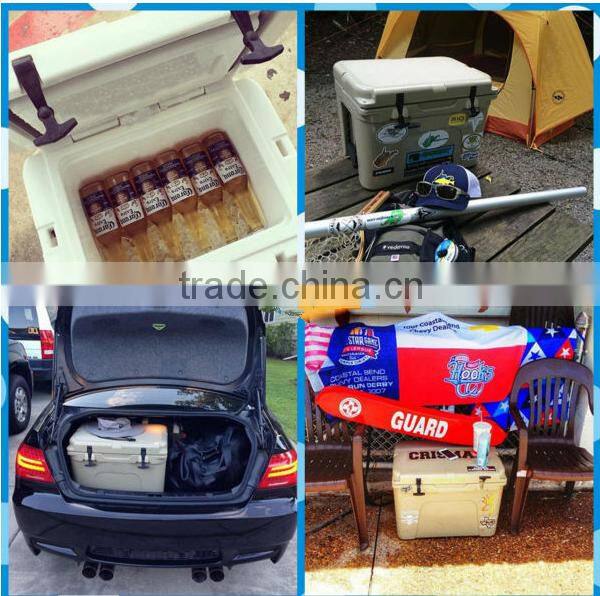 insulated cooler box roto molded plastic ice cooler marine cooler