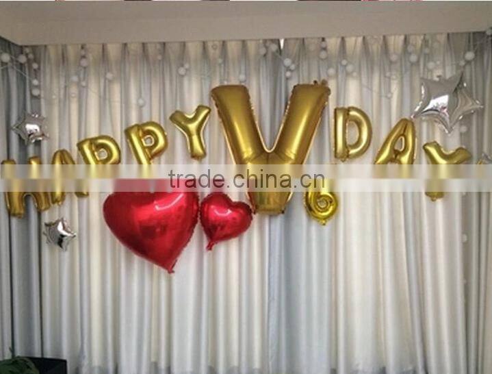 Wholesale silver alphabet balloon letters balloons foil helium balloon,wedding decoration balloon