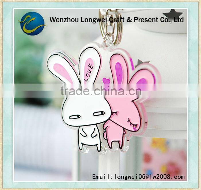 Boomerang shaped keychain custom/hard hat keychain/london keychain