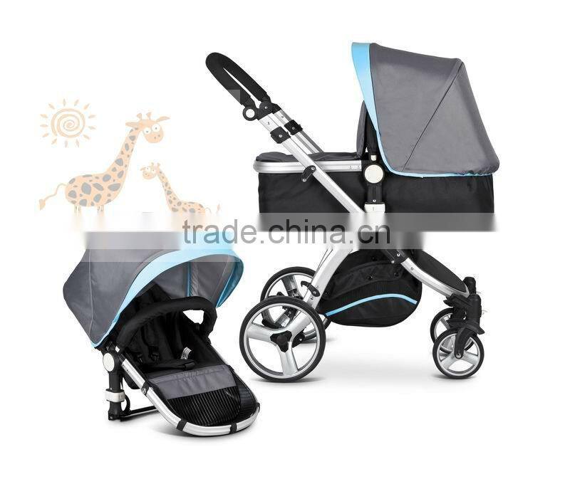 Baby Aluminum Stroller 3 in 1 Europe Standard EN1888 Push Chair