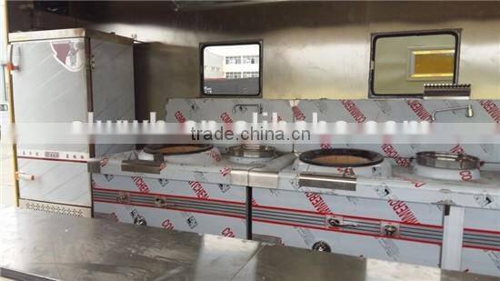 Fast food truck with cook equipment