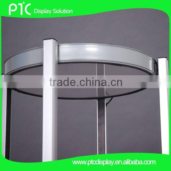 4 layers round portable promotion advertising tower