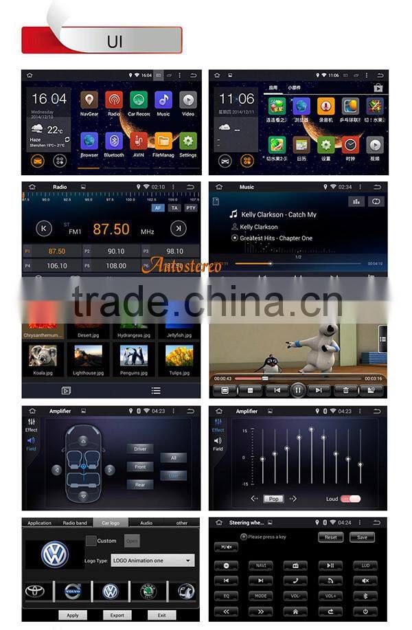 8 inch Android 4.4.4 Special CAR Radio multimedia for Seat Skoda car GPS navigation DVD player car mp3 player