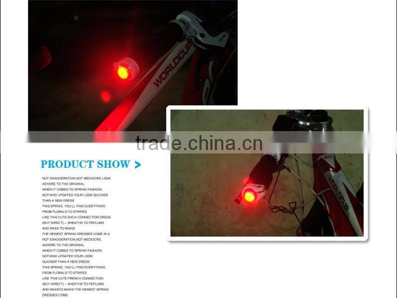 Outdoor Multi-color waterproof bicycle warning light led bike handle bar light