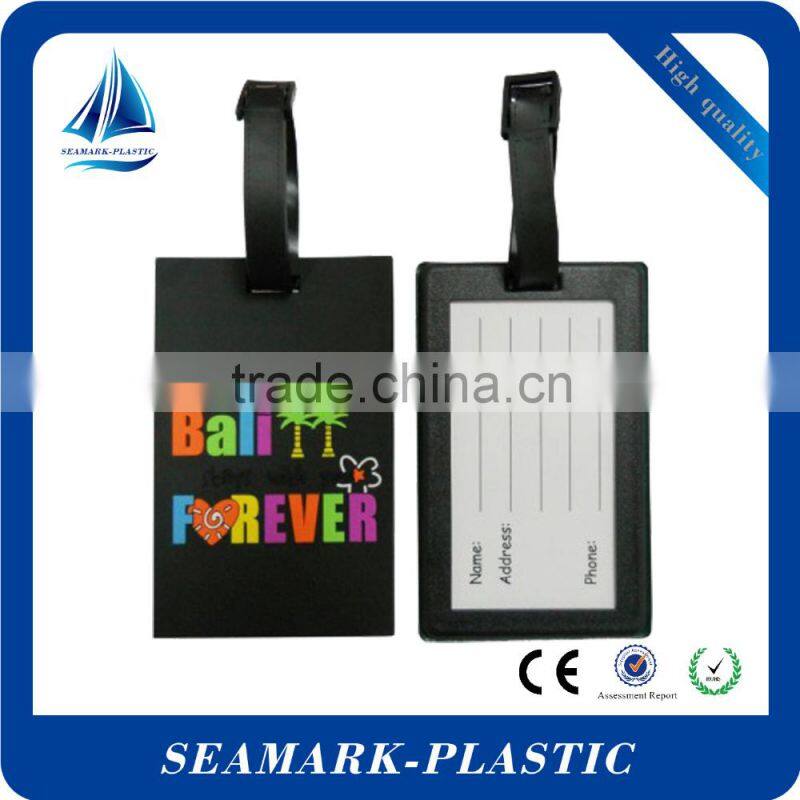 2016 promotional gifts custom made rubber luggage tag maker in China