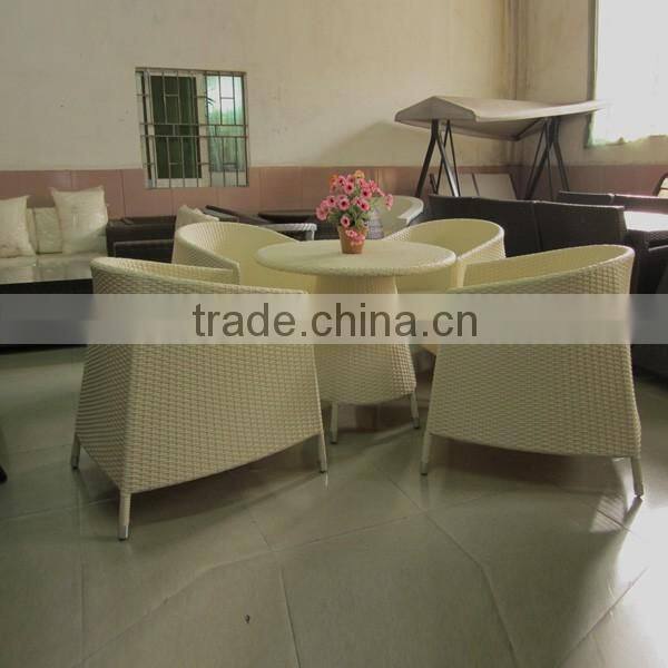 outdoor aluminum furniture nice quality elegant leisure rattan wicker garden set YPS007