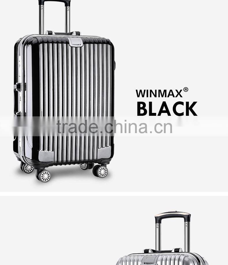 Classics black framed closure durable ABS travel luggage