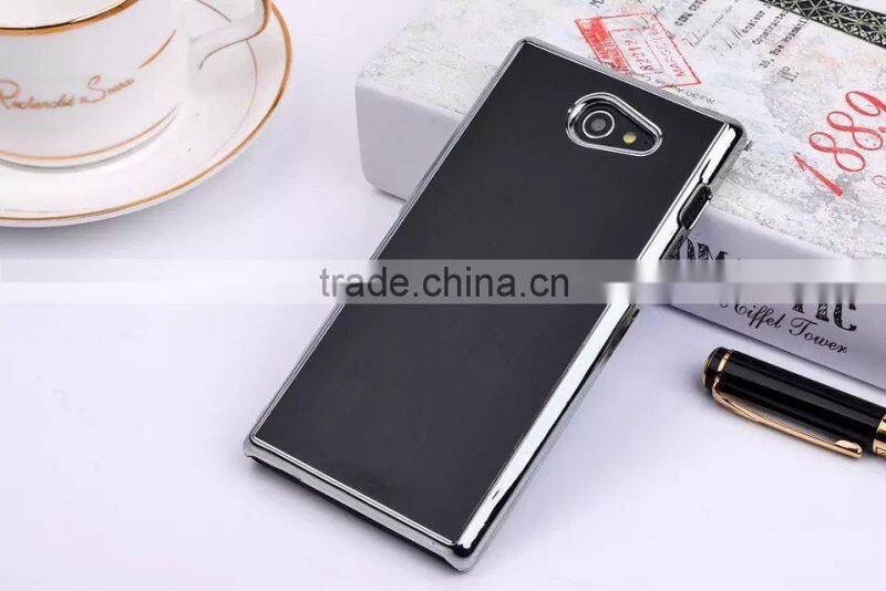 Chrome Brushed Aluminum Case For Sony Xperia M2 Dual D2302