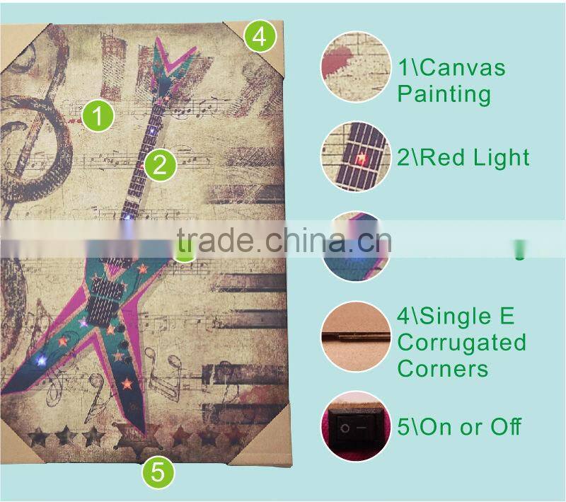 canvas wall art with led light