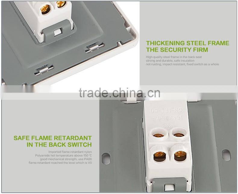 Good quality shanghai BIHU factory price wall gang light switch for sale